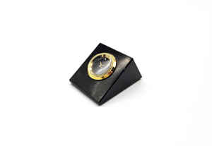 The CRAFT EXIM Luxury Natural <b>Marble</b> Art Deco Quartz Desk <b>Clock</b> Battery Operated Premium Handcrafted Home Office Timepiece Decor - Product Image 3