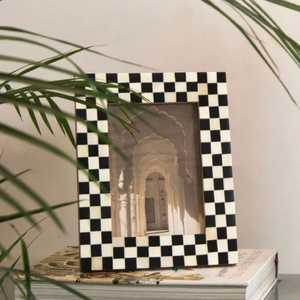 Premium Handmade <b>Vintage</b> Vertical Bone Inlay Eco-Friendly Waterproof Photo <b>Frame</b> Wall Mount for Interior Decoration India ARIF - Product Image 1