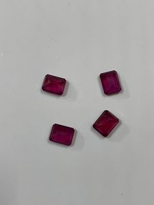 พลอยทับทิมทรงแปดเหลี่ยมเจียระไน บรรจุในแก้วธรรมชาติ สำหรับทำเครื่องประดับ พลอยหลวมจากเหมืองซูดาน ขนาดปรับเทียบได้ - Product Image 6