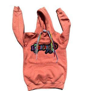 Sweats à capuche brodés poids lourd logo personnalisé hommes en détresse sur taille vierge acide Vintage lavé broderie sweat à capuche OEM - Product Image 2