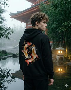 Sialkot Made Pullover Hoodie Heavyweight <b>Drop</b> Shoulder Blank Streetwear Sweatshirt High Density <b>Back</b> Graphic Placement - Product Image 2
