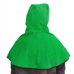 JNM SAFETY JNM-331 Equipo de Protección Personal, Capucha de Soldadura de Cuero Vacuno Resistente al Fuego, Seguridad Industrial para Soldadores - Product Image 3