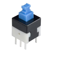 Sakelar Tombol Tekan Pengunci Otomatis 6 Pin, Sakelar Tombol Mini untuk Panel Kontrol Peralatan Elektronik, Proyek DIY