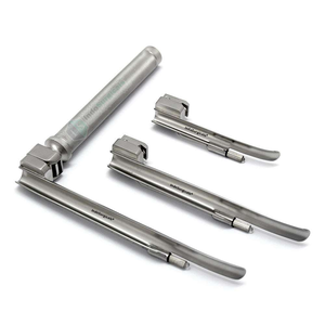 Ensemble de laryngoscopes avec lames et poignée pour la gestion des voies respiratoires chez l'adulte et l'enfant, intubation endotrachéale, usage ORL - Product Image 4