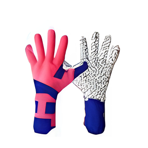 Gants de gardien de but professionnels BLACK RACING GEAR en latex avec sangle de poignet réglable et fermeture auto-agrippante pour une protection optimale - Product Image 5