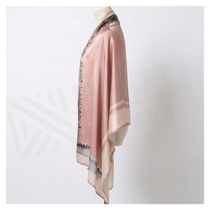 NORTH APPROACH Women's <b>Square</b> <b>Silk</b> <b>Scarf</b> Floral Print Elegant Multi-Functional Fashion Accessory All Seasons - Product Image 3
