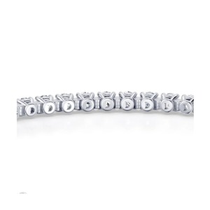 Bracelet tennis en or blanc 9K avec diamants de laboratoire ronds brillants de 4 points et 50 carats pour femme, bijoux de luxe, vente en gros - Product Image 6
