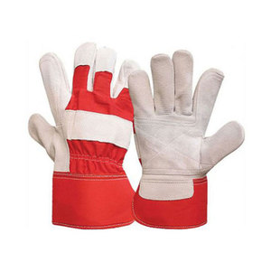 Reinforced Palm <b>Drivers</b> <b>Gloves</b> Cowhide Split and Grain Leather Best Selling for Industrial Use Heavy Duty Abrasion Resistant - Product Image 3