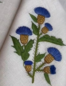 Juego de Manteles Individuales y Servilletas Bordados Personalizados al por Mayor con Flores Silvestres, de Mezcla de Algodón/Lino con Dobladillo, Lavables a Máquina, para el Hogar y Festividades - Product Image 2