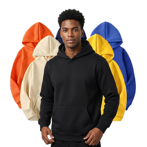 Sweat-shirt à capuche en polaire 100% polyester pour homme, coupe classique, couleur unie, pull décontracté, imprimé hiver - Product Image 6