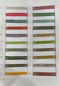 Dentelle dorée élégante avec finition scintillante, idéale pour les tenues de mariage et de soirée. - Product Image 3