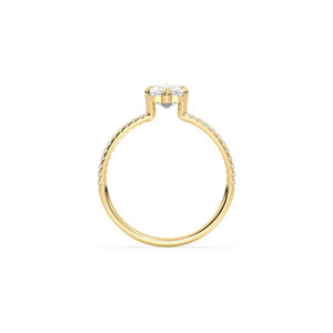 Bagues de fiançailles pour femmes REYES, design unique, or massif 14 carats, diamants de laboratoire HPHT CVD, fabricant, certificat IGI, bijoux. - Product Image 5