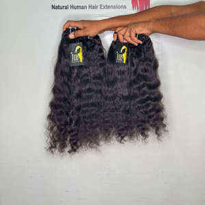 Extensiones de Cabello Rizado Ondulado al por Mayor, Cabello Humano Virgen Indio con Cutícula Alineada, Ondulado Profundo, Sin Procesar, en Paquetes - Product Image 5