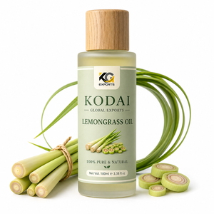 Aceite Esencial de Limoncillo de Tamil Nadu 100% Puro y Natural de Primera Calidad, Destilado al Vapor, para Aromaterapia y Cuidado Facial, Kodai Global Export - Product Image 1