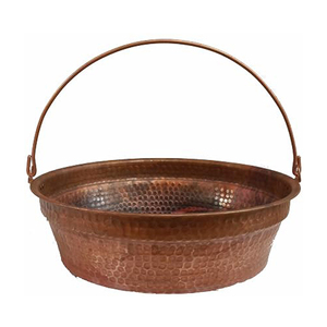Cuenco de cobre para pedicura con mango, para baño de pies, spa, salón de belleza, masaje de pies, cobre Besin - Product Image 1