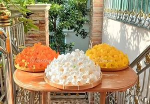 Arreglo Floral de Arcilla Amarilla, Decoración Floral Hecha a Mano, Centro de Mesa Decorativo para Hogar, Cafetería, Restaurante - Product Image 2