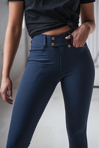 Women's High Waist Riding Tights Tummy Control Training Compression Leggings Sports Equestrian Wear Sports <b>Tight</b> Leggings with <b>B</b> - Product Image 6