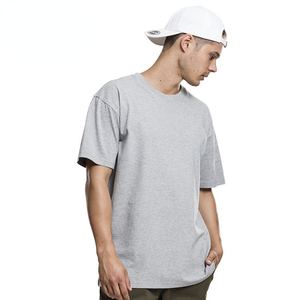 Camiseta de algodón de color liso para hombre, manga corta, cuello redondo, estilo oversize, informal, tejido jersey, diseño liso, ecológica, verde azulado frontal - Product Image 5