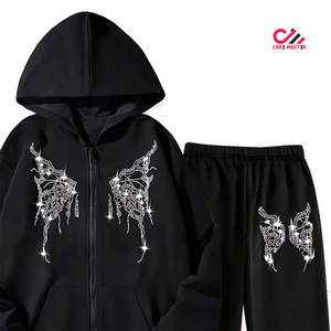 Producto de Alta Demanda, Ropa de Invierno, Chándal con Pedrería, Chándales de Algodón Transpirable con Logotipo Personalizado de Alta Calidad para Hombre - Product Image 3