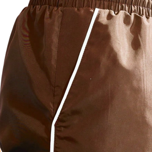 Pantalones Cortos Deportivos para Hombre, Color Marrón, Ligeros, Transpirables, de Secado Rápido, con Cordón en la Cintura, Casuales, para Gimnasio, Playa, Verano - Product Image 5