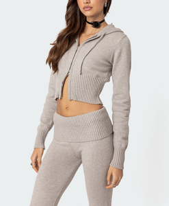 Conjunto de Dos Piezas con Sudadera con Capucha y Pantalones Cortos para Mujer, Estampado Personalizado, Conjunto de 2 Piezas para Dama, Conjunto Casual para Mujer, Venta al Por Mayor, Nuevo 2026 - Product Image 5