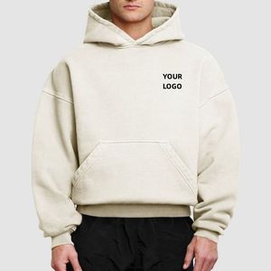 Hoodie Homme Personnalisé en Gros, Coupe Boxy Oversize, Grammage Lourd 500 GSM, 100% Coton, Épaules Tombantes, Impression Numérique - Product Image 1