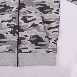 Sweat à capuche d'hiver en molleton 100 % coton de haute qualité avec fermeture éclair, style streetwear, personnalisable, respirant, pour homme, OEM - Product Image 5