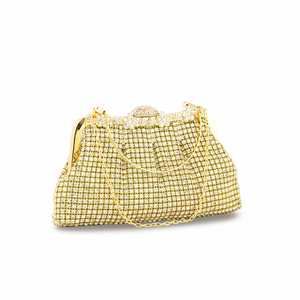 Bolso de mano nupcial dorado para mujer P24269 - Product Image 2