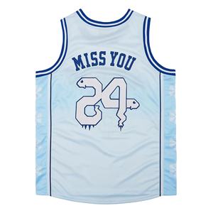 Venta directa de fábrica, camiseta de baloncesto de sublimación de malla personalizada, camiseta de baloncesto transpirable de secado rápido - Product Image 6