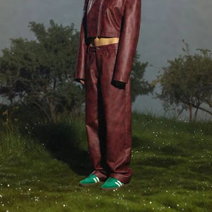 Pantalones de Moda Urbana de Color Sólido, Pantalones Anchos de Primera Calidad para Mujer, Pantalones de Cuero, Ropa Urbana 2026, Cuero de Oveja Real de Alta Calidad - Product Image 1