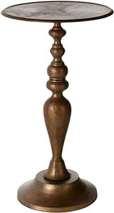 โต๊ะข้างอะลูมิเนียมทรงกลมทันสมัย โต๊ะกาแฟฐานทรงเสา ดีไซน์เนอร์ สำหรับใช้ในห้องนั่งเล่น โรงแรม คาเฟ่ - Product Image 4