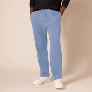 Pantalones Deportivos para Hombre, Color Azul Claro, Cintura Elástica, Corte Recto, Casuales, de Algodón, con Bolsillos Laterales, Tejido Transpirable, para Primavera - Product Image 1