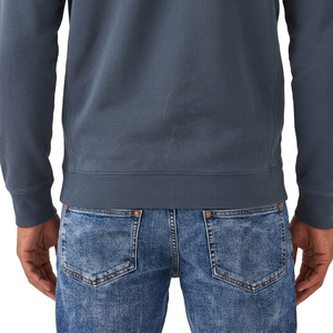 Sweat-shirt Homme à Col Zippé 100% Coton Respirant Couleur Unie Basique en Mélange de Coton pour Usage Extérieur – Vente en Gros - Product Image 6