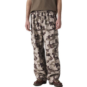Pantalones Cargo de Camuflaje Holgados Personalizables para Hombre, de Sarga de Algodón, Ajuste Holgado, Cintura Ajustable, Estampados, Premium, Opción OEM - Product Image 1