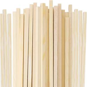Natural Basswood Craft Sticks Rectangle Shape DIY Projects <b>Freestanding</b> Decoration Wooden Rods for Crafts Models - Product Image 3