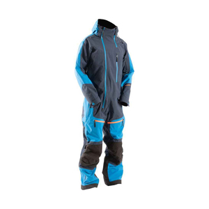 ชุดจั๊มสูทสกีมีฮู้ดสำหรับผู้ชาย สีตัดต่อ กันน้ำ Gore-Tex โพลีเอสเตอร์ ไนลอน ใยสังเคราะห์ บุฉนวน ปิดด้วยซิป ชุดสำหรับเล่นหิมะสำหรับผู้ใหญ่ - Product Image 3