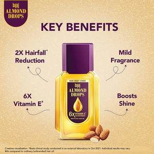 Set de Aceite Capilar de Almendras con Seis Veces Vitamina E, Nutritivo, Ligero, No Pegajoso, Control de Caída del Cabello, Envase de 190 ml - Product Image 4