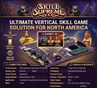 Carte PCB Multijeu Genie Nudge Skill avec Logo Personnalisé et Écran Tactile pour Machine d'Arcade Verticale Américaine OEM Jungle