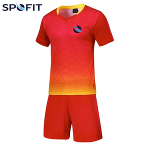 SPOFIT ชุดฟุตบอลสำหรับผู้ใหญ่แบบไม่จำกัดเพศสีดำพิมพ์ลายเรขาคณิตแขนสั้นปกติระบายความชื้นป้องกันแบคทีเรียระบายอากาศได้ - Product Image 4