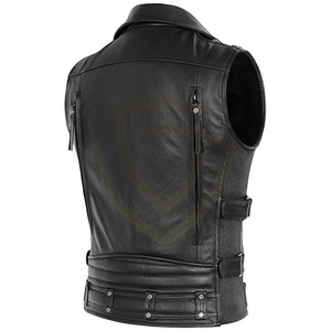 Gilet en cuir pour homme, confortable, respirant, chaud pour l'hiver, prix de gros, design unique - Product Image 4