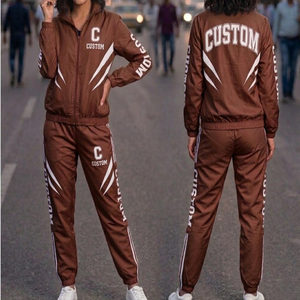 Ensemble de survêtement sportif pour homme, personnalisé, violet, épais, à capuche, avec cordon de serrage, respirant, 100% nylon, uni, pour l'hiver - Product Image 5