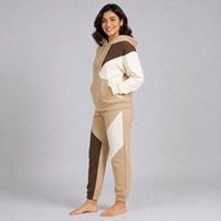 Ensemble de survêtement chaud pour femme, automne-hiver, épais, 2 pièces, pantalon de jogging et sweat à capuche, coupe ample, personnalisable