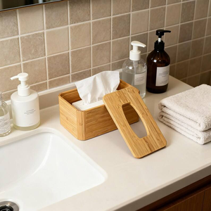 Boîte à mouchoirs en bois artisanale personnalisable, logo personnalisé, emballage durable, élégant et raffiné par Perfect Enterprises - Product Image 2