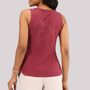 Camiseta sin mangas para mujer, cómoda para uso diario, servicio de fabricación personalizada, mezcla de algodón suave, cuello redondo, la mejor oferta en línea - Product Image 3