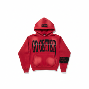 Sweat à capuche unisexe entièrement zippé, style streetwear, coupe oversize, broderie effet usé, personnalisable, vente en gros OEM - Product Image 3