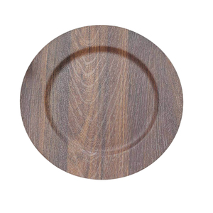 Plato Redondo de Madera para Servir, Hecho a Mano, Diseño Minimalista, Plato Decorativo, Ideal para Comida y Bebida - Product Image 6
