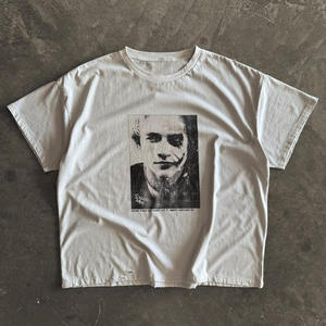 เสื้อยืดสตรีทแวร์พิมพ์ลายตามสั่ง ผ้าหนา 200 กรัม 100% ผ้าฝ้าย ทรงโอเวอร์ไซส์ ทรงบ็อกซี่ พิมพ์ลายด้วยเทคนิค DTG ล้างสีแบบกรด เสื้อยืดลายการ์ตูน - Product Image 4