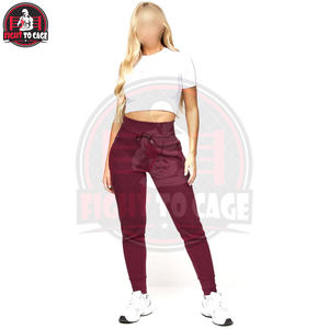 Pantalons pour femmes de qualité supérieure, nouvelle collection, confortables, avec ceinture élastique, en polaire pour l'automne et l'hiver, avec poches latérales, taille haute - Product Image 3