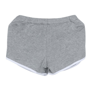 Shorts gris pour femme, imprimé animal, taille mi-haute, élastique, respirant, écologique, style formel, en tissu Spandex et Polyester - Product Image 2