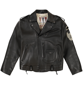 Veste Avirex en cuir de vachette véritable gaufré, coupe-vent, style streetwear, qualité supérieure, vente en gros, personnalisable, très demandée - Product Image 1
